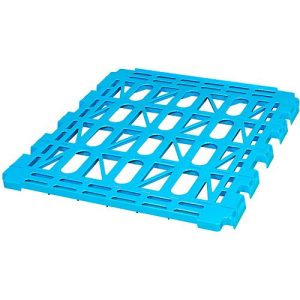 Etagenboden, Kunststoff, für 2-seitige Rollbox, hellblau Etagenboden, Kunststoff, für 2-seitige Rollbox, hellblau