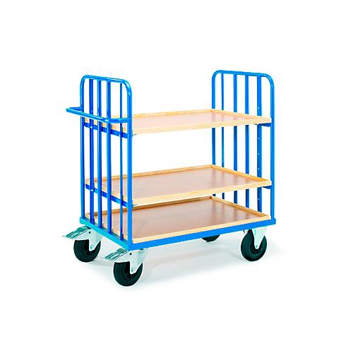 Etagenwagen mit Schiebegriff, 1175 x 775 mm, mit variabler Einteilung für Etagenkästen
