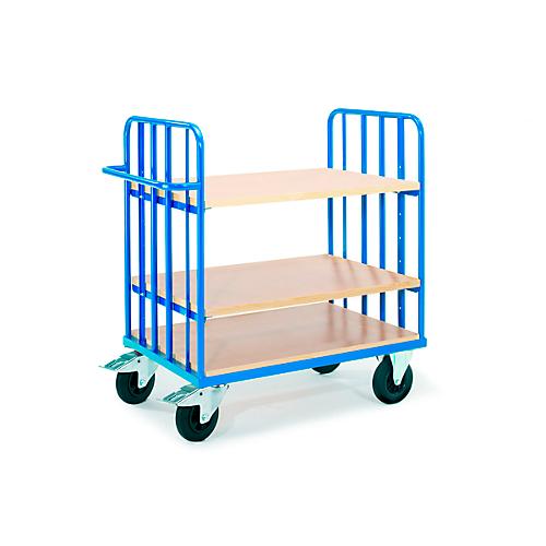 Etagenwagen mit Schiebegriff, 1200 x 800 mm, mit variabler Einteilung Für Etagenböden