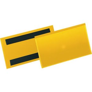 Etiketten- und Kennzeichnungstaschen B 150 x H 67 mm, 50 Stück, gelb Etiketten- und Kennzeichnungstaschen B 150 x H 67 mm, 50 Stück, gelb