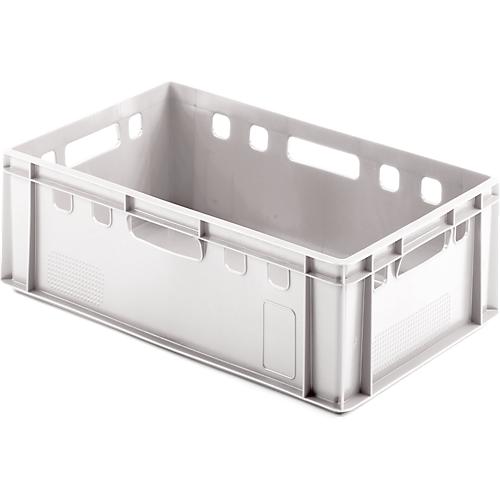 Euro Box Fleischkasten, lebensmittelecht, Inhalt 35,3 L, geschlossene Version, weiß