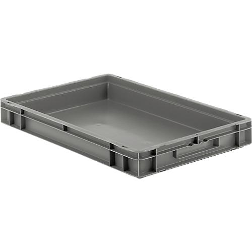 Euro Box Serie EF 6070, aus PP, Inhalt 14,3 L, geschlossene Wände, Unterfassgriff, grau