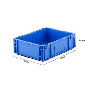 Euro Box Serie MF 4120, aus PP, Inhalt 10 L, Unterfassgriff, blau Euro Box Serie MF 4120, aus PP, Inhalt 10 L, Unterfassgriff, blau