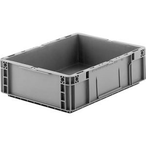 Euro Box Serie MF 4120, aus PP, Inhalt 10 L, Unterfassgriff, grau Euro Box Serie MF 4120, aus PP, Inhalt 10 L, Unterfassgriff, grau