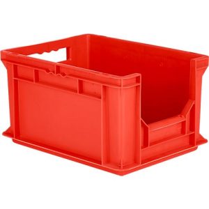 Eurobox EF 4220 F1, 20,4 l, bis 15 kg, geschlossen & halboffene Stirnwand, Durchfassgriffe, stapelbar, L 400 x B 300 x H 200 mm, Recycling-PP, rot Eurobox EF 4220 F1, 20,4 l, bis 15 kg, geschlossen & halboffene Stirnwand, Durchfassgriffe, stapelbar, L 400 x B 300 x H 200 mm, Recycling-PP, rot