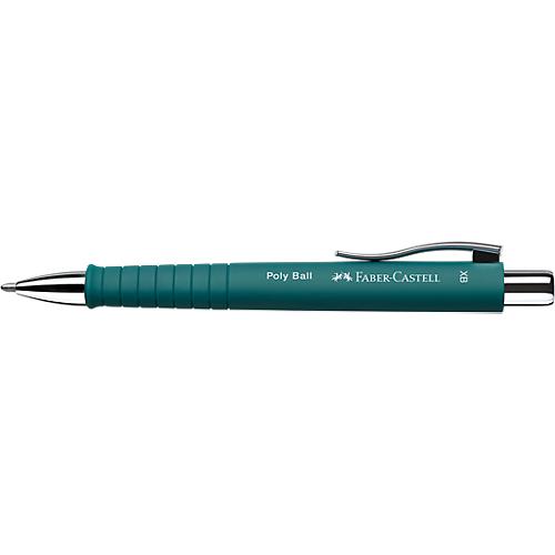 Faber-Castell Druckkugelschreiber Poly Ball XB, XB-Mine, emeraldgreen