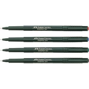 FABER-CASTELL Finepen Document, 0,4 mm, rot, 10 St. FABER-CASTELL Finepen Document, 0,4 mm, rot, 10 St.