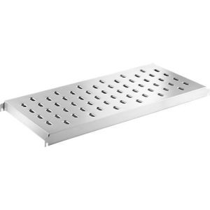 Fachboden, für Regalsystem, Edelstahl, gelocht, B 900 x T 547 mm Fachboden, für Regalsystem, Edelstahl, gelocht, B 900 x T 547 mm