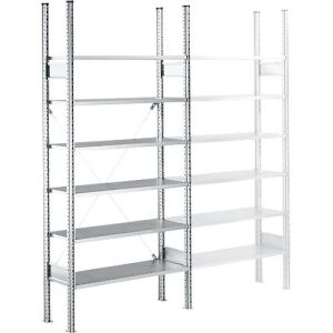 Fachbodenregal SSI Schäfer R3000, Grundregal, 5 verzinkte Böden, B 1055 x H 2278 mm Fachbodenregal SSI Schäfer R3000, Grundregal, 5 verzinkte Böden, B 1055 x H 2278 mm