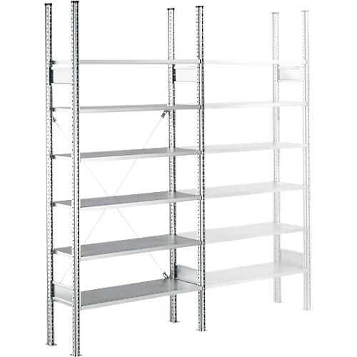 Fachbodenregal SSI Schäfer R3000, Grundregal, 7 lackierte Böden, B 1055 x T 500 mm