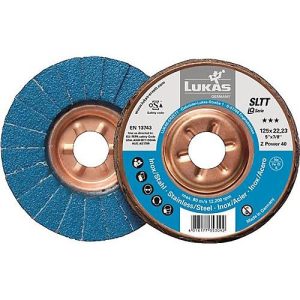 Fächerscheibe SLTT Z Power D.125mm K.40 fl.INOX ZK LUKAS