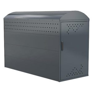 Fahrradgarage BikeBox 1 B mit Bogendach, anthrazitgrau RAL 7016 Fahrradgarage BikeBox 1 B mit Bogendach, anthrazitgrau RAL 7016