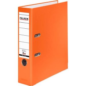Falken PP-Color Ordner, DIN A4, Rückenbreite 80 mm, 1 Stück, orange Falken PP-Color Ordner, DIN A4, Rückenbreite 80 mm, 1 Stück, orange