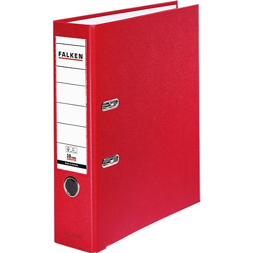 Falken PP-Color Ordner, DIN A4, Rückenbreite 80 mm, 1 Stück, rot