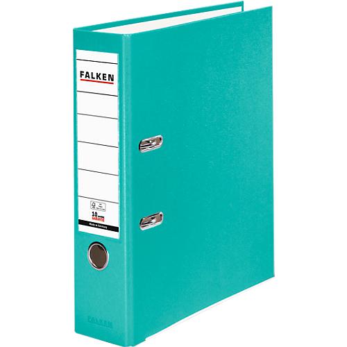 Falken PP-Color Ordner, DIN A4, Rückenbreite 80 mm, 1 Stück, türkis