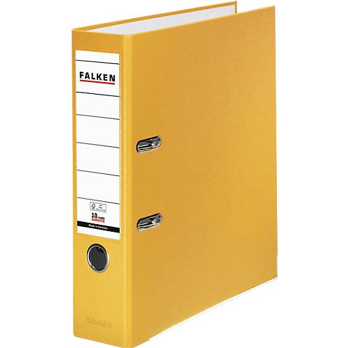 Falken PP-Color Ordner, DIN A4, Rückenbreite 80 mm, 20 Stück, gelb