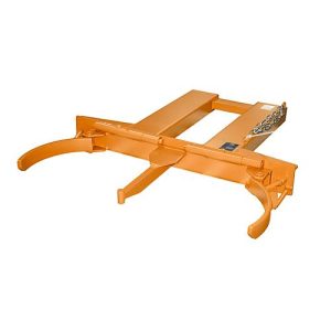 Fassgreifer BAUER FK-lI, Stahl, 1000 kg Tragkraft, für 200 l Fässer, B 1230 x T 1320 x H 165 mm, orange Fassgreifer BAUER FK-lI, Stahl, 1000 kg Tragkraft, für 200 l Fässer, B 1230 x T 1320 x H 165 mm, orange