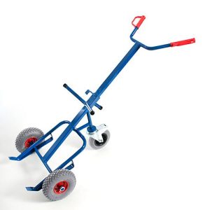 Fasskarre mit Stützrad, 1600 x 700 mm, Vollgummi Fasskarre mit Stützrad, 1600 x 700 mm, Vollgummi