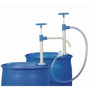 Fasspumpe, 0,23 l/Hub, Polypropylen, Eintauchtiefe 650 mm, fester Auslaufbogen, für Chemikalien Fasspumpe, 0,23 l/Hub, Polypropylen, Eintauchtiefe 650 mm, fester Auslaufbogen, für Chemikalien