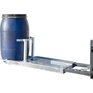 Fasswender Bauer Typ FW-I, für 200 l Fässer, 300 kg, Kippvorgang per Seilzug, Stapleraufnahme, Stahl feuerverzinkt Fasswender Bauer Typ FW-I, für 200 l Fässer, 300 kg, Kippvorgang per Seilzug, Stapleraufnahme, Stahl feuerverzinkt