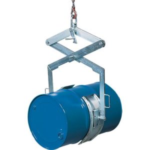 Fasswendezange, Stahl, verzinkt, mit Scherengreifer, für 200 l Stahlfässer, bis 300 kg Fasswendezange, Stahl, verzinkt, mit Scherengreifer, für 200 l Stahlfässer, bis 300 kg