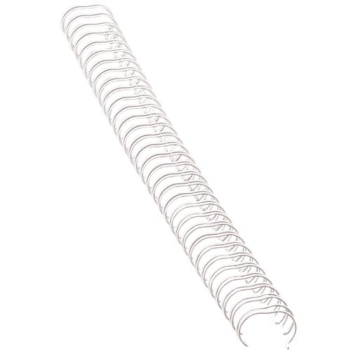 Fellowes Drahtbinderücken, Format 14 mm, 100 Stück, f. 34-Loch-Drahtbindegeräte, weiss, 100