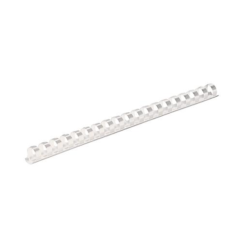Fellowes Plastik-Binderücken, Format 10 mm, 100 Stück, f. Plastikbindemaschinen, weiss, 100 Stück