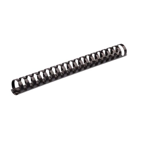 Fellowes Plastik-Binderücken, Format 14 mm, 100 Stück, f. Plastikbindemaschinen, schwarz, 100