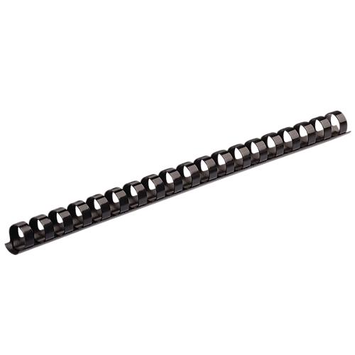 Fellowes Plastik-Binderücken, Format 8 mm, 100 Stück, f. Plastikbindemaschinen, schwarz, 100