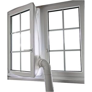 Fensterkit-Abluftzubehör, für Fenster bis 4 m, wasserabweisend, bis 40° waschbar, inkl. Klettband, Polyester, weiß Fensterkit-Abluftzubehör, für Fenster bis 4 m, wasserabweisend, bis 40° waschbar, inkl. Klettband, Polyester, weiß