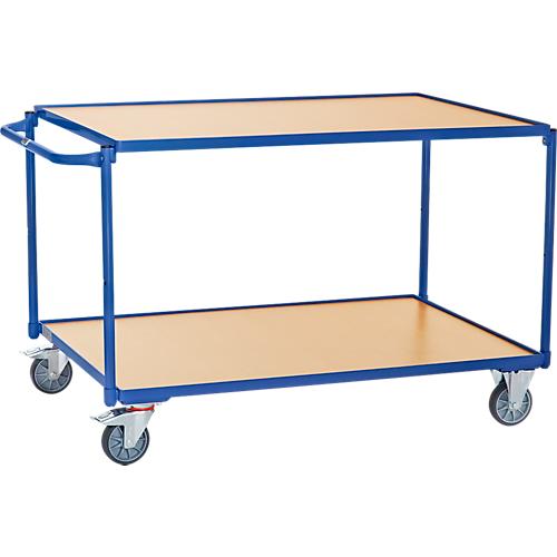 fetra® leichter Tischwagen, 2 Böden , 1200 x 800 mm