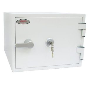 Feuerschutzschrank FS 1281 K, mit Schlüsselschloss, Stahl, signalweiß RAL 9003 Feuerschutzschrank FS 1281 K, mit Schlüsselschloss, Stahl, signalweiß RAL 9003