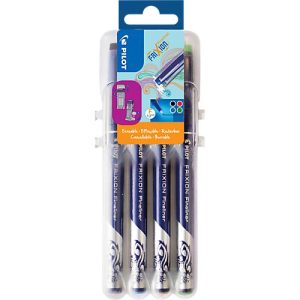 Fineliner FriXion 4er-Set Klassik, KS-Spitze, Strichstärke 0,45 mm, radierbar, 4 Standardfarben Fineliner FriXion 4er-Set Klassik, KS-Spitze, Strichstärke 0,45 mm, radierbar, 4 Standardfarben
