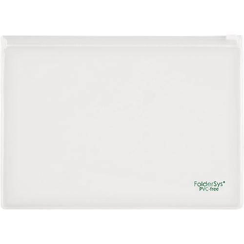 Flachbeutel FolderSys, Gleitverschluss, PVC-frei, lebensmittelgeeignet, Folie transparent, Format A5, 10 Stück