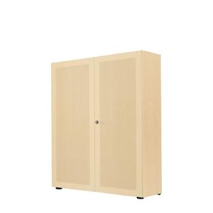 Flügeltürenschrank, 2-türig, Akustikfront, 1000 x 1930 mm, 5 OH, Ahorn-Dekor Flügeltürenschrank, 2-türig, Akustikfront, 1000 x 1930 mm, 5 OH, Ahorn-Dekor