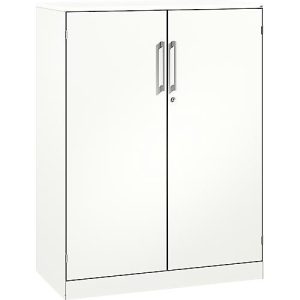 Flügeltürenschrank ASISTO C 3000, 3 Ordnerhöhen, B 1000 mm, weiß/weiß Flügeltürenschrank ASISTO C 3000, 3 Ordnerhöhen, B 1000 mm, weiß/weiß