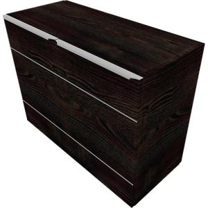Flügeltürenschrank QUANDOS BOX, 2 Ordnerhöhen, B 800 x T 440 x H 748 mm, Mooreiche Flügeltürenschrank QUANDOS BOX, 2 Ordnerhöhen, B 800 x T 440 x H 748 mm, Mooreiche