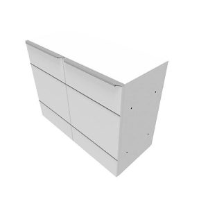Flügeltürenschrank QUANDOS BOX, 2 Ordnerhöhen, B 800 x T 440 x H 748 mm, weiß Flügeltürenschrank QUANDOS BOX, 2 Ordnerhöhen, B 800 x T 440 x H 748 mm, weiß