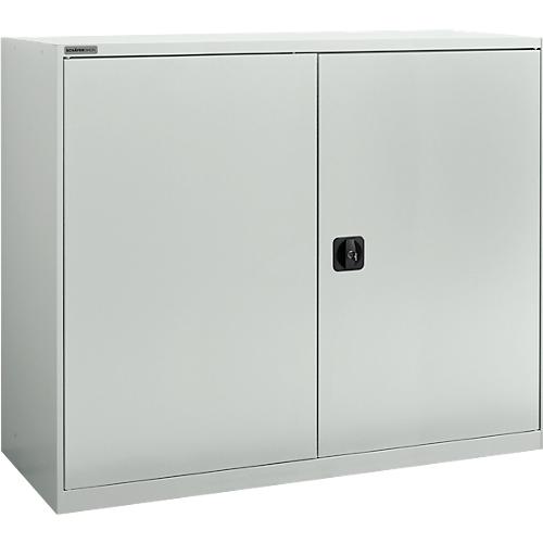 Flügeltürenschrank Schäfer Shop Select MS-i 12412, Stahlblech, B 1200 x T 400 x H 1215 mm, 3 OH, Lichtgrau, bis 150 kg
