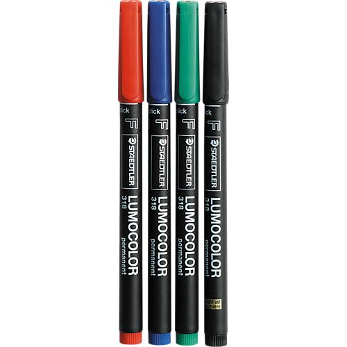 Folienschreiber Universalstift, F, WF, sortiert,4er-Set