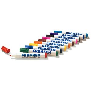 Franken Boardmarker Z1901, nachfüllbar, 10 Stück, farblich sortiert, Strichstärke 2 – 6 mm Franken Boardmarker Z1901, nachfüllbar, 10 Stück, farblich sortiert, Strichstärke 2 – 6 mm