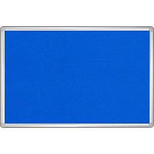 Franken Pinnwandtafel PRO, Filz, Wandmontage im Hoch- & Querformat, Aluminiumrahmen, blau, 1800 x 900 mm Franken Pinnwandtafel PRO, Filz, Wandmontage im Hoch- & Querformat, Aluminiumrahmen, blau, 1800 x 900 mm