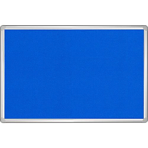 Franken Pinnwandtafel PRO, Filz, Wandmontage im Hoch- & Querformat, Aluminiumrahmen, blau, 1800 x 900 mm