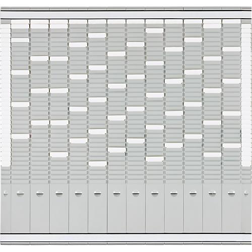 FRANKEN T-Kartentafel Jahresplaner, 81,9 x 78 cm, 12 Träger + 2 Index, 35 Schlitze, PV-SET4