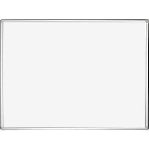 Franken Whiteboard PRO, emailliert, Wandmontage im Hoch- & Querformat, Stahl weiß lackiert & Aluminiumrahmen, magnethaftend, Ablageschale, 1200 x 3000 mm