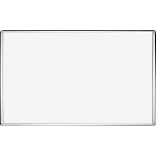 Franken Whiteboard PRO, emailliert, Wandmontage im Hoch- & Querformat, Stahl weiß lackiert & Aluminiumrahmen, magnethaftend, Ablageschale, 450 x 600 mm
