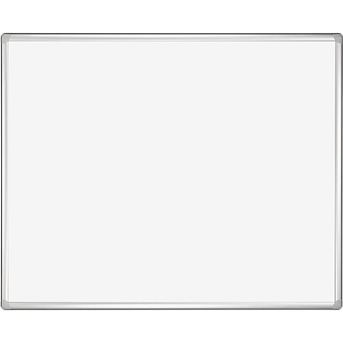 Franken Whiteboard PRO, emailliert, Wandmontage im Hoch- & Querformat, Stahl weiß lackiert & Aluminiumrahmen, magnethaftend, Ablageschale, 600 x 900 mm