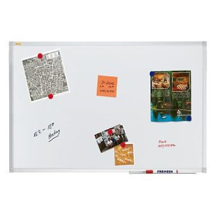 Franken Whiteboard X-tra!Line, Wandmontage im Hoch- & Querformat, Stahl weiß lackiert & Aluminiumrahmen, magnethaftend, Ablageschale, B 1500 x H 1000 mm Franken Whiteboard X-tra!Line, Wandmontage im Hoch- & Querformat, Stahl weiß lackiert & Aluminiumrahmen, magnethaftend, Ablageschale, B 1500 x H 1000 mm