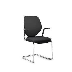 Freischwinger GIROFLEX 353, mit Netzrücken, Präzisionsstahlrohr stapelbar, m. Armlehnen, schwarz/schwarz Freischwinger GIROFLEX 353, mit Netzrücken, Präzisionsstahlrohr stapelbar, m. Armlehnen, schwarz/schwarz