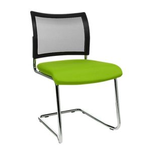 Freischwinger SEAT POINT, Netz, ohne Armlehnen, stapelbar, im 2er-Set, grün Freischwinger SEAT POINT, Netz, ohne Armlehnen, stapelbar, im 2er-Set, grün